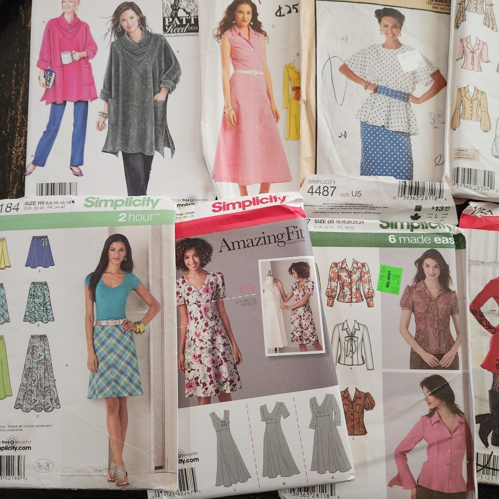 Lot 16 Vintage Simplicity Women Clothing Dress Sewing Patterns Maxi Mini Boho - Picture 4 of 4